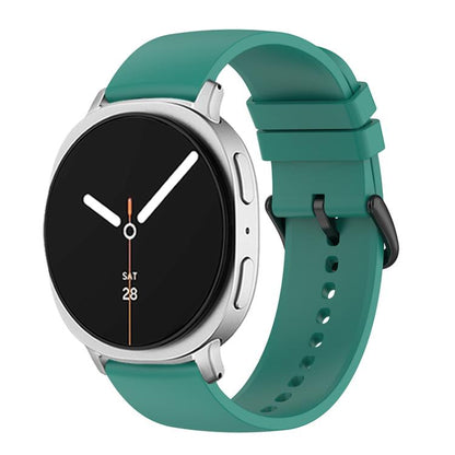 For Samsung Galaxy Watch8 / Watch8 Classic Round Tail Silicone Watch Band(Pine Green) by bashfashion