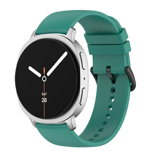 For Samsung Galaxy Watch8 / Watch8 Classic Round Tail Silicone Watch Band(Pine Green) by bashfashion