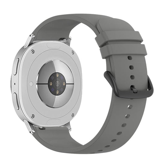 For Samsung Galaxy Watch8 / Watch8 Classic Round Tail Silicone Watch Band(Dark Gray) by bashfashion