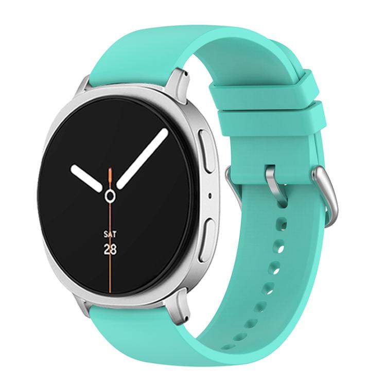 For Samsung Galaxy Watch8 / Watch8 Classic Round Tail Silicone Watch Band(Lake Blue) by bashfashion