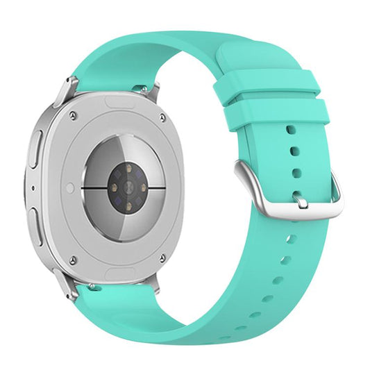 For Samsung Galaxy Watch8 / Watch8 Classic Round Tail Silicone Watch Band(Lake Blue) by bashfashion