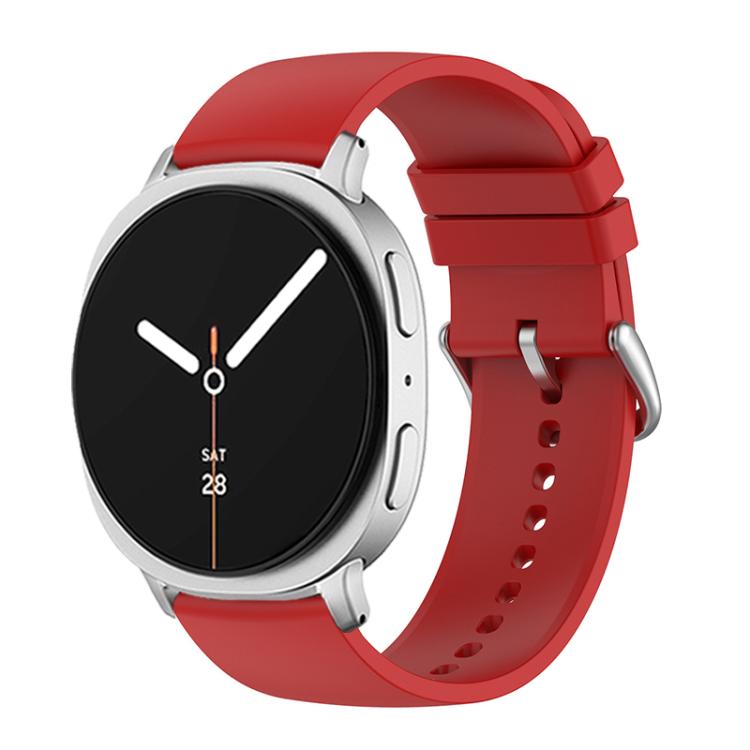 For Samsung Galaxy Watch8 / Watch8 Classic Round Tail Silicone Watch Band(Red) by bashfashion