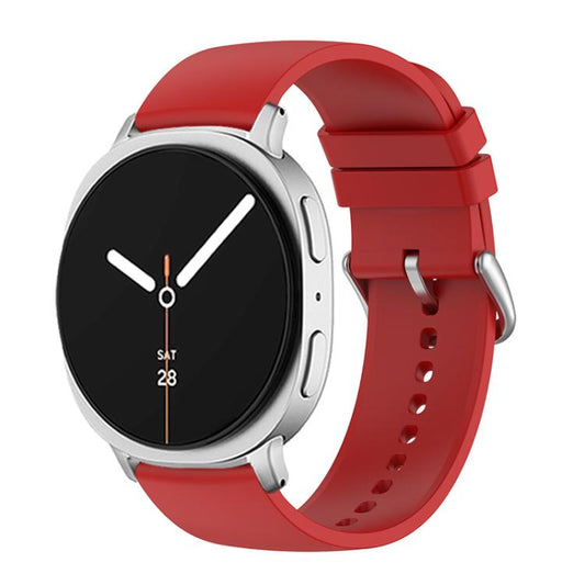 For Samsung Galaxy Watch8 / Watch8 Classic Round Tail Silicone Watch Band(Red) by bashfashion