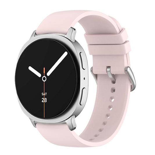 For Samsung Galaxy Watch8 / Watch8 Classic Round Tail Silicone Watch Band(Light Pink) by bashfashion