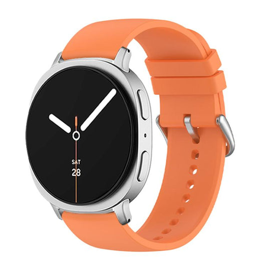 For Samsung Galaxy Watch8 / Watch8 Classic Round Tail Silicone Watch Band(Orange) by bashfashion