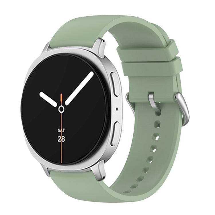 For Samsung Galaxy Watch8 / Watch8 Classic Round Tail Silicone Watch Band(Ice Green) by bashfashion