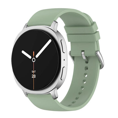For Samsung Galaxy Watch8 / Watch8 Classic Round Tail Silicone Watch Band(Ice Green) by bashfashion