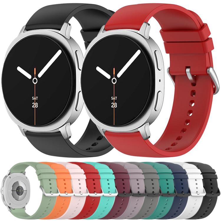 For Samsung Galaxy Watch8 / Watch8 Classic Round Tail Silicone Watch Band(Red) by bashfashion