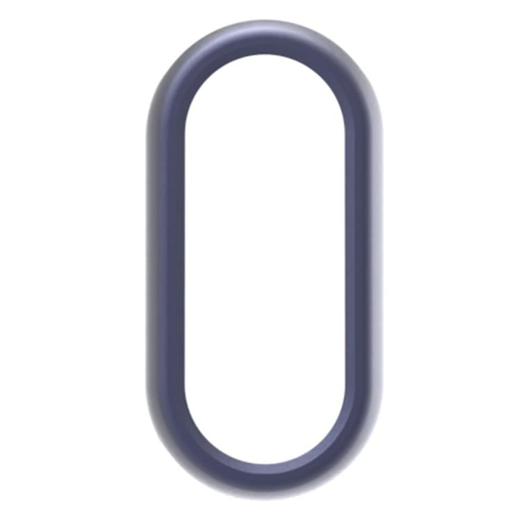 For Xiaomi Mi Band 8 / 9 Ceramic / 10 Ceramic Half Coverage Hollow PC Watch Protective Cover(Midnight Blue) by bashfashion