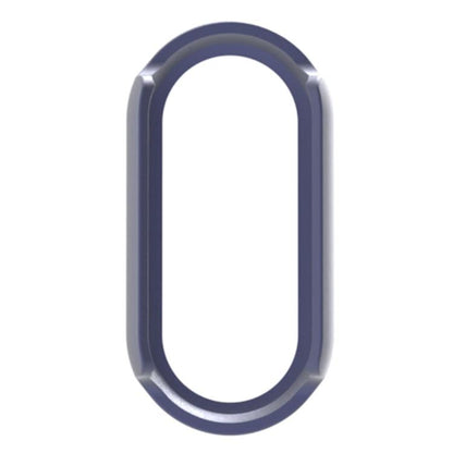 For Xiaomi Mi Band 8 / 9 Ceramic / 10 Ceramic Half Coverage Hollow PC Watch Protective Cover(Midnight Blue) by bashfashion