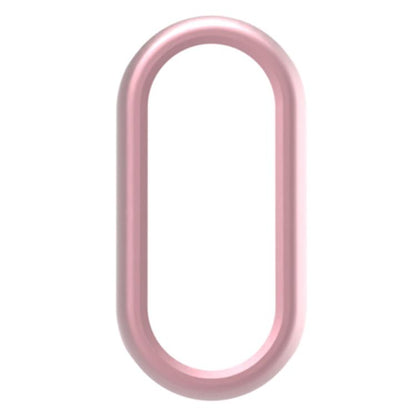 For Xiaomi Mi Band 8 / 9 Ceramic / 10 Ceramic Half Coverage Hollow PC Watch Protective Cover(Rose Pink) by bashfashion