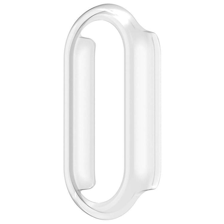 For Xiaomi Smart Band 9 / 9 NFC Half Coverage Hollow PC Watch Protective Cover(Transparent) by bashfashion