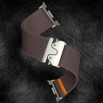 For Samsung Galaxy Watch8 / Watch8 Classic Parachute Buckle Stretch Nylon Watch Band(Smokey Purple) by bashfashion