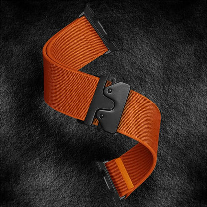 For Samsung Galaxy Watch8 / Watch8 Classic Parachute Buckle Stretch Nylon Watch Band(Orange) by bashfashion