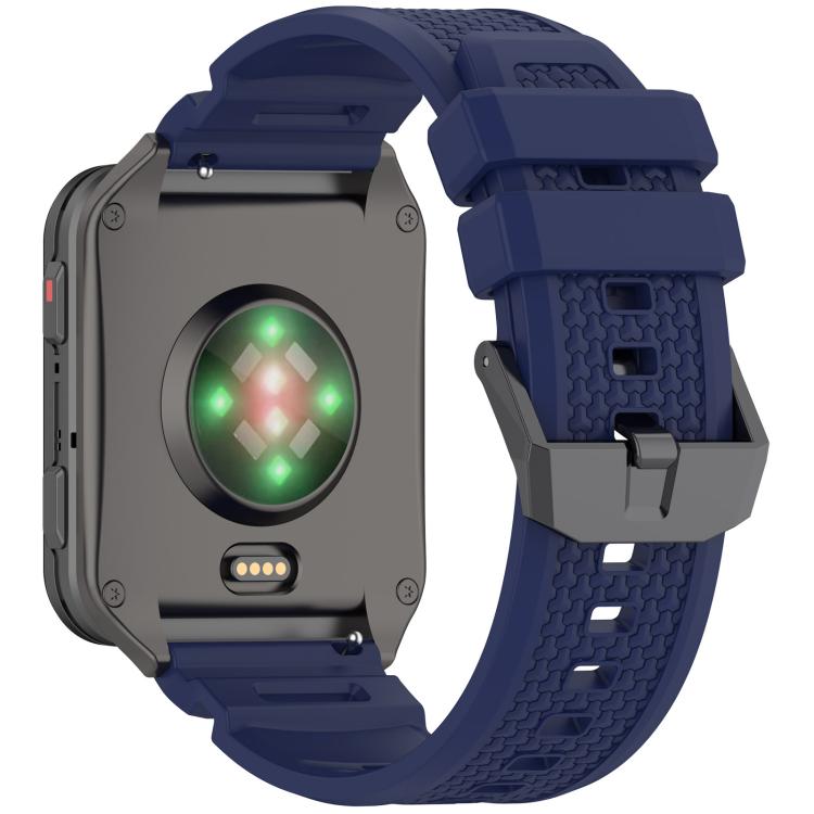 For Garmin Venu X1 Armor Silicone Watch Band(Dark Blue) by bashfashion