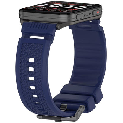 For Garmin Venu X1 Armor Silicone Watch Band(Dark Blue) by bashfashion