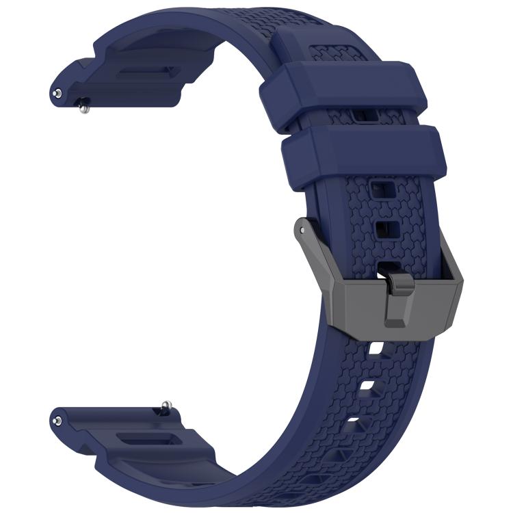 For Garmin Venu X1 Armor Silicone Watch Band(Dark Blue) by bashfashion