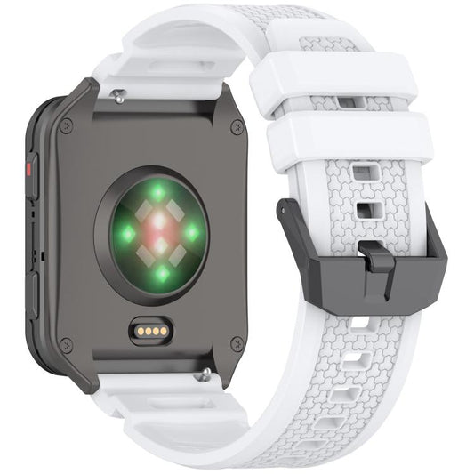 For Garmin Venu X1 Armor Silicone Watch Band(White) by bashfashion