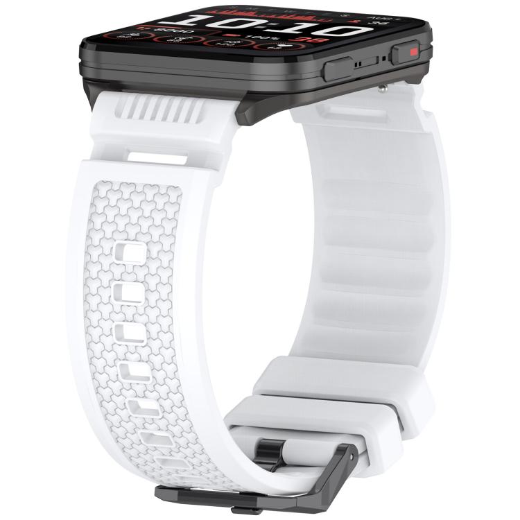 For Garmin Venu X1 Armor Silicone Watch Band(White) by bashfashion
