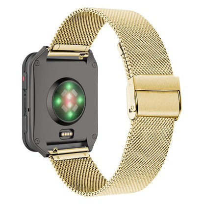 For Garmin Venu X1 Double Buckle Milanese Stainless Steel Watch Band(Gold) by bashfashion