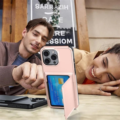 For iPhone 16 Pro Kalebol Flip Card Wallet Holder Shockproof Phone Case(Gray) by Kalebol