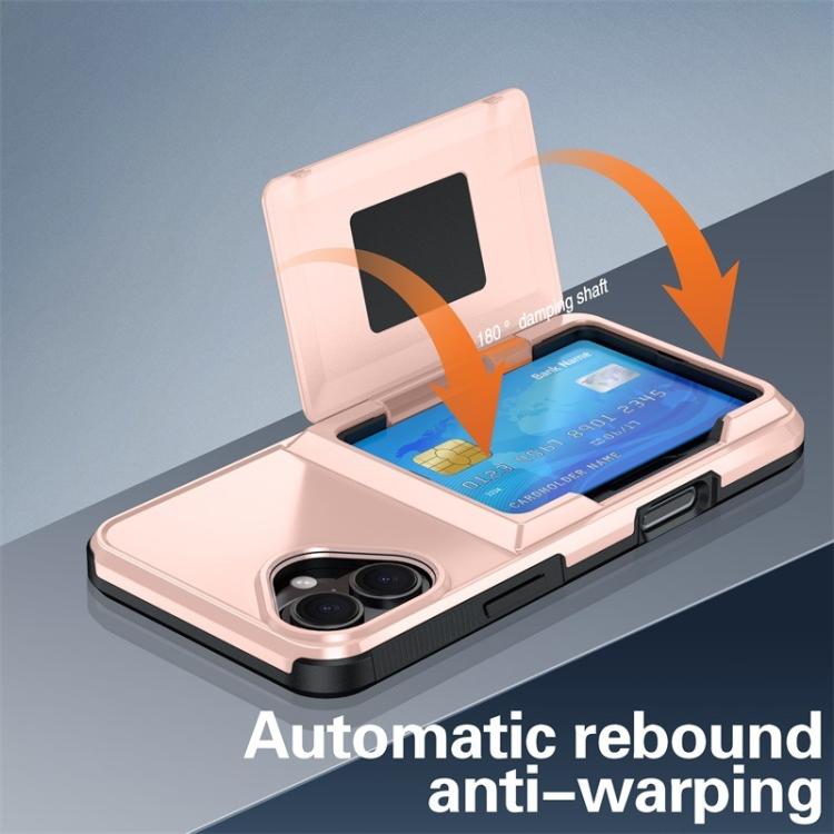 For iPhone 16 Kalebol Flip Card Wallet Holder Shockproof Phone Case(Blue) by Kalebol