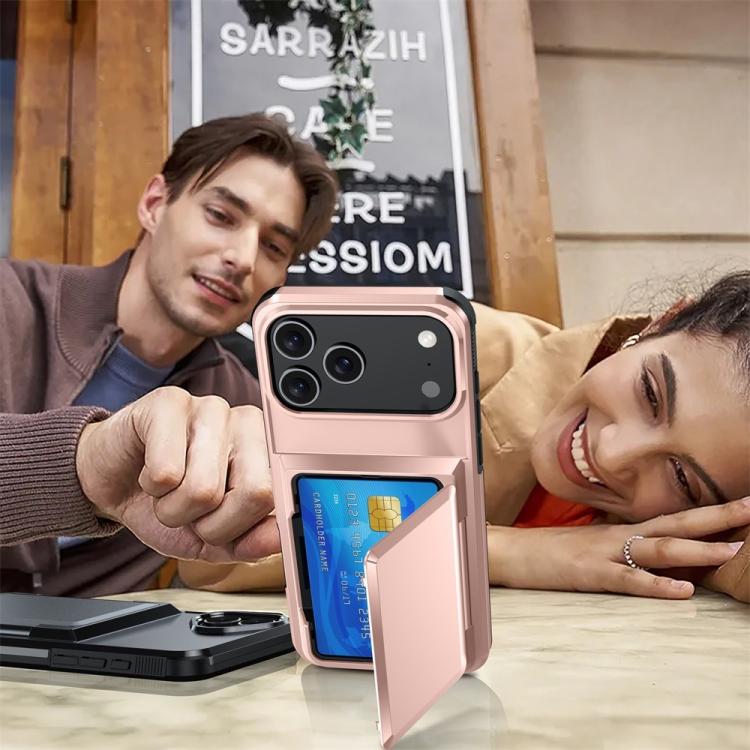 For iPhone 17 Pro Max Kalebol Flip Card Wallet Holder Shockproof Phone Case(Black) by Kalebol