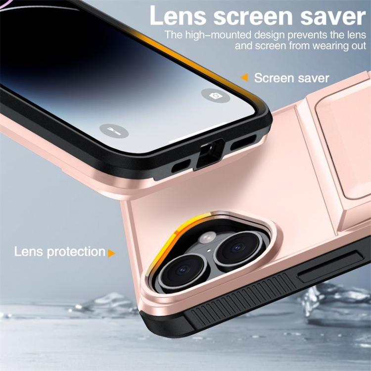 For iPhone 17 Kalebol Flip Card Wallet Holder Shockproof Phone Case(Blue) by Kalebol