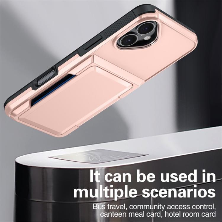 For iPhone 17 Kalebol Flip Card Wallet Holder Shockproof Phone Case(Army Green) by Kalebol