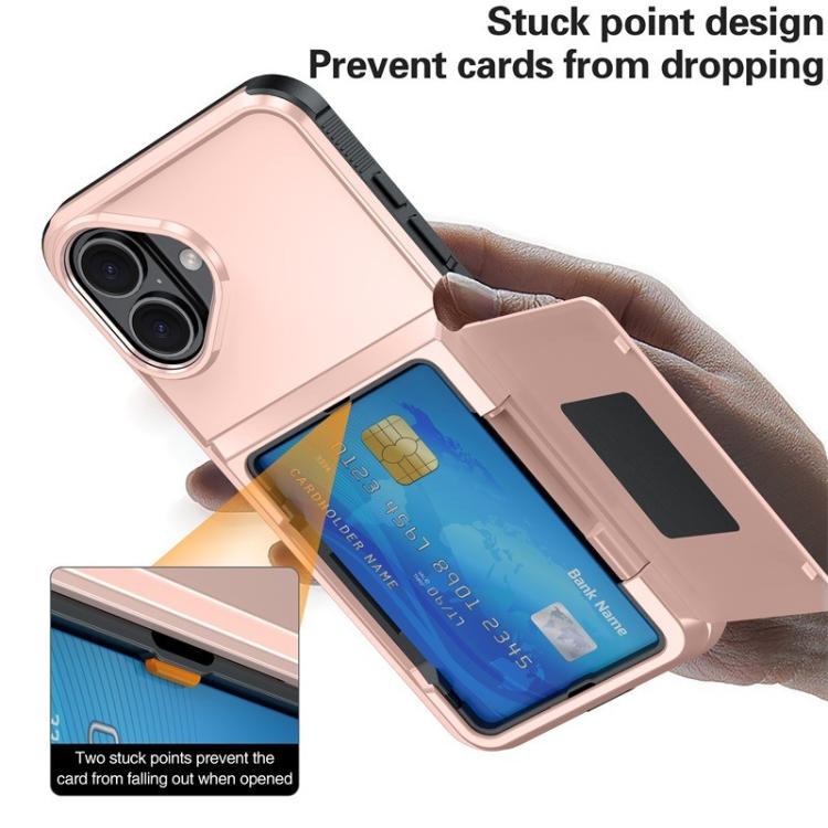 For iPhone 17 Kalebol Flip Card Wallet Holder Shockproof Phone Case(Army Green) by Kalebol