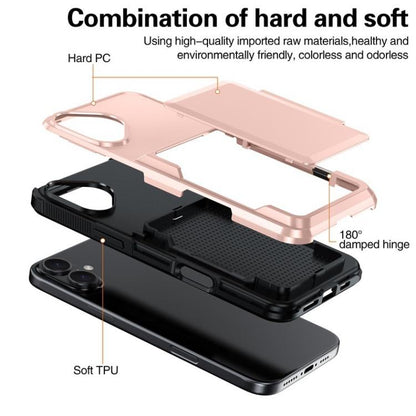 For iPhone 17 Kalebol Flip Card Wallet Holder Shockproof Phone Case(Gray) by Kalebol