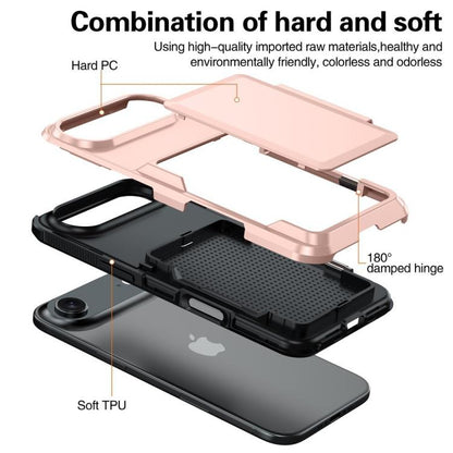 For iPhone Air Kalebol Flip Card Wallet Holder Shockproof Phone Case(Red) by Kalebol