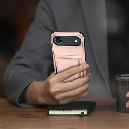 For iPhone Air Kalebol Flip Card Wallet Holder Shockproof Phone Case(Blue) by Kalebol