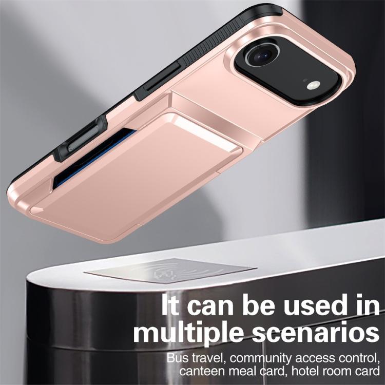 For iPhone Air Kalebol Flip Card Wallet Holder Shockproof Phone Case(Gray) by Kalebol