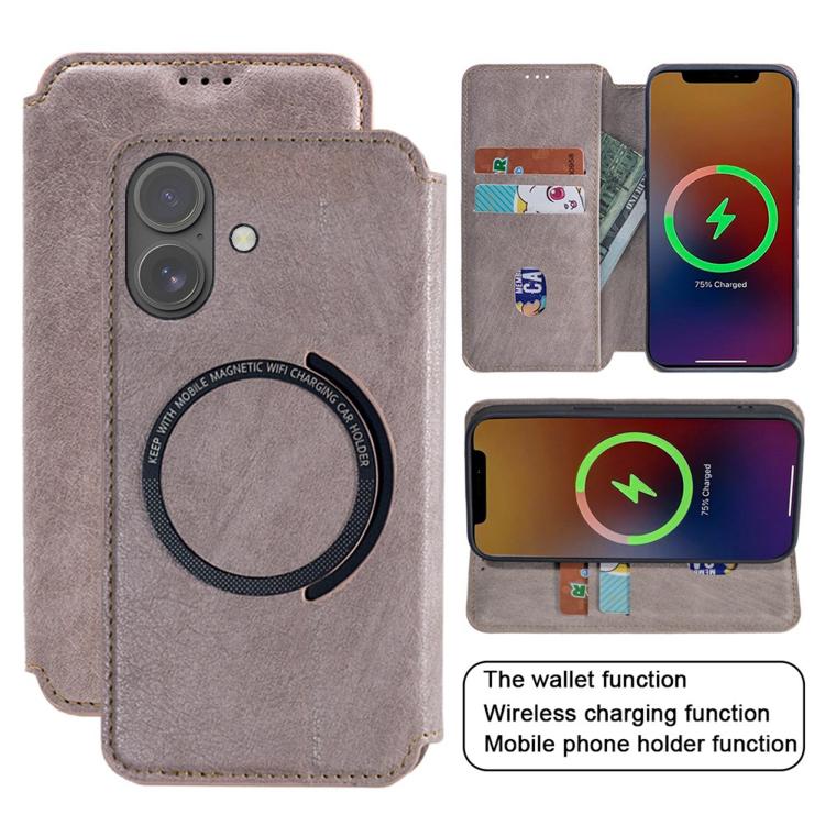For iPhone 17 Kalebol Flip Card Slot MagSafe Leather Phone Case(Black) by Kalebol