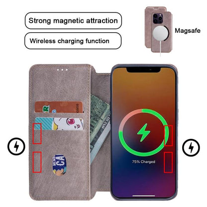 For iPhone 17 Kalebol Flip Card Slot MagSafe Leather Phone Case(Black) by Kalebol