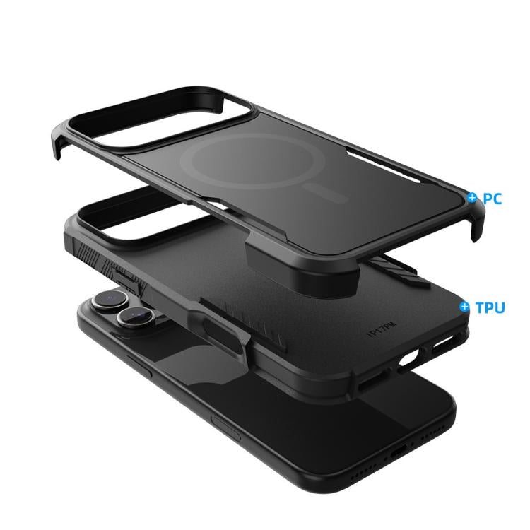 For iPhone 17 Pro Max Kalebol 2 in 1 Matte MagSafe Shockproof Phone Case by Kalebol