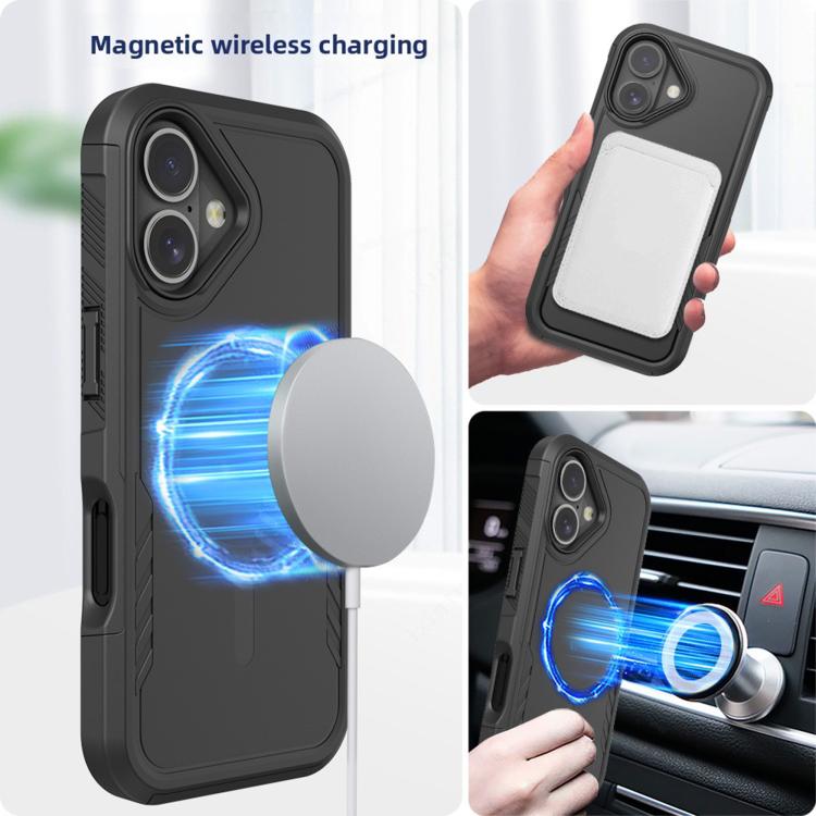 For iPhone 17 Kalebol 2 in 1 Matte MagSafe Shockproof Phone Case by Kalebol