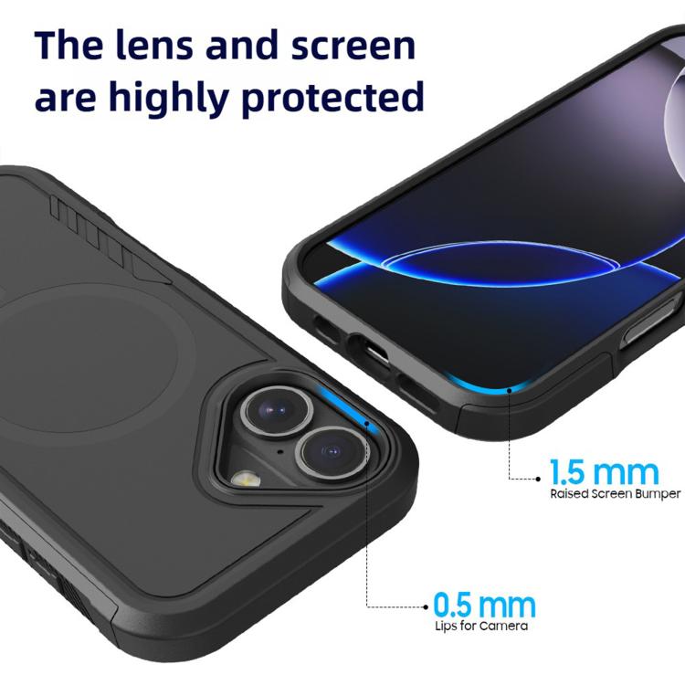 For iPhone 17 Kalebol 2 in 1 Matte MagSafe Shockproof Phone Case by Kalebol