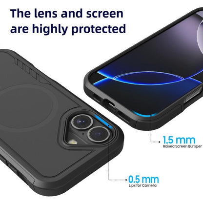 For iPhone 17 Kalebol 2 in 1 Matte MagSafe Shockproof Phone Case by Kalebol