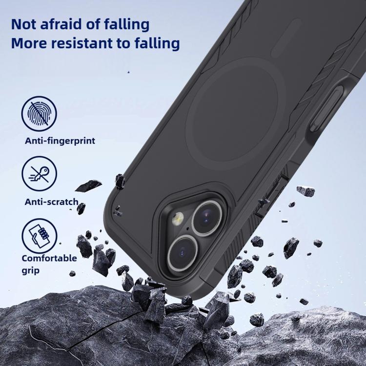 For iPhone 17 Kalebol 2 in 1 Matte MagSafe Shockproof Phone Case by Kalebol