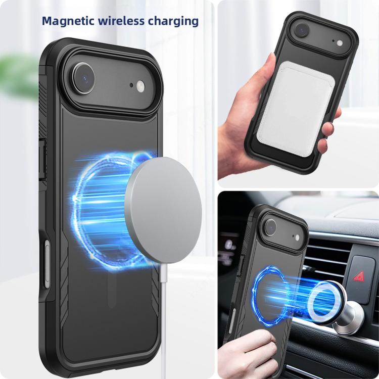 For iPhone Air Kalebol 2 in 1 Matte MagSafe Shockproof Phone Case by Kalebol