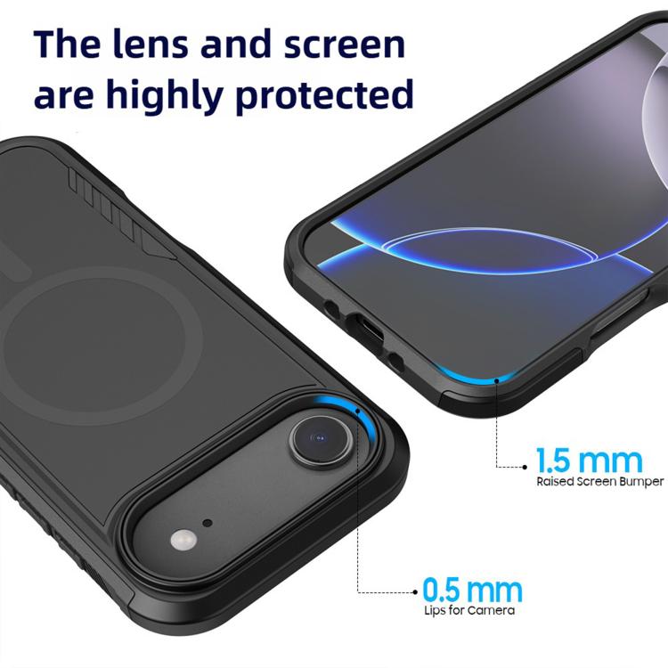 For iPhone Air Kalebol 2 in 1 Matte MagSafe Shockproof Phone Case by Kalebol