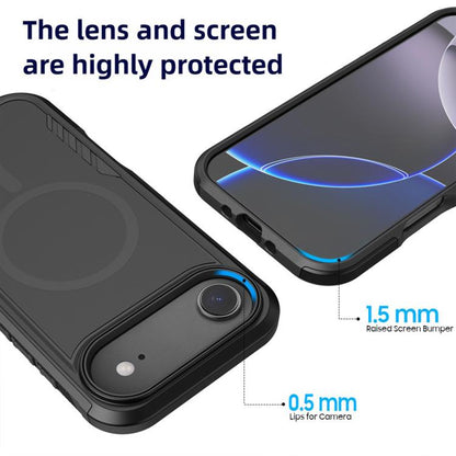 For iPhone Air Kalebol 2 in 1 Matte MagSafe Shockproof Phone Case by Kalebol