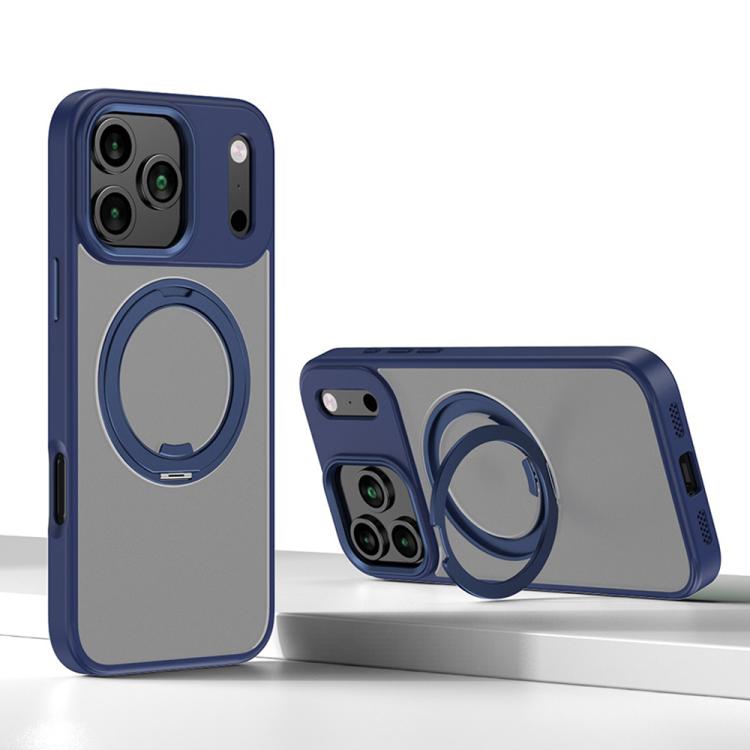 For iPhone 17 Pro Kalebol Rotating Magnetic Holder MagSafe Phone Case(Blue) by Kalebol