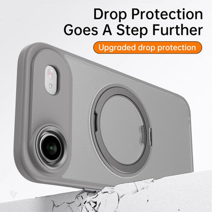 For iPhone Air Kalebol Rotating Magnetic Holder MagSafe Phone Case(Blue) by Kalebol