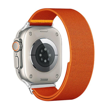 For Apple Watch 42mm / 41mm / 40mm / 38mm Adjustable Single Loop Elastic Nylon Watch Band(Orange) by bashfashion