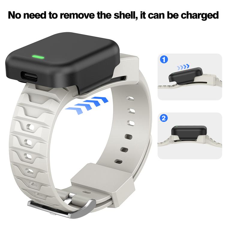 For WHOOP 4.0 Integrated TPU Watch Band(Starlight) by bashfashion