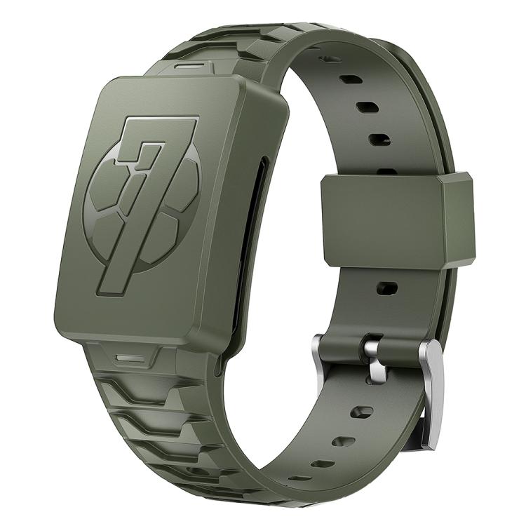 For WHOOP 4.0 Integrated TPU Watch Band(Army Green) by bashfashion