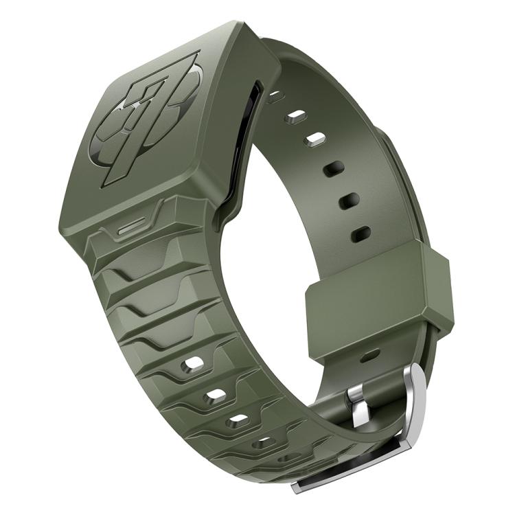 For WHOOP 4.0 Integrated TPU Watch Band(Army Green) by bashfashion